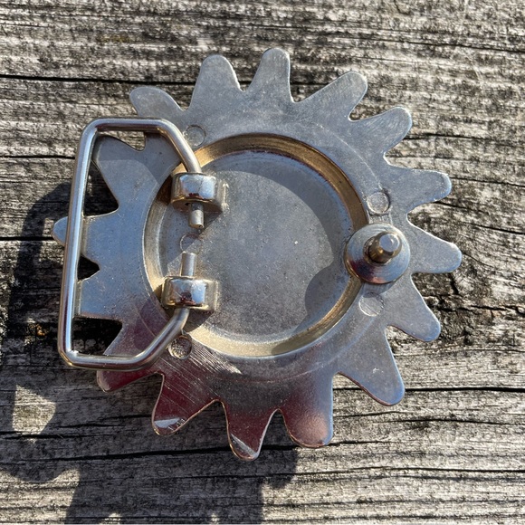 Vintage Chrome Finish Mr. Sunshine Belt Buckle Fits 1.5” Belt - Picture 4 of 4